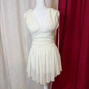 12th Tribe Ivory Backless Dress